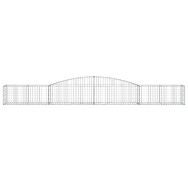 vidaXL Συρματοκιβώτια Τοξωτά 6 τεμ. 400x50x40/60 εκ. Γαλβαν. Ατσάλι