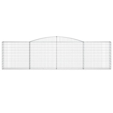 vidaXL Συρματοκιβώτια Τοξωτά 20 τεμ. 400x30x100/120 εκ. Γαλβαν. Ατσάλι