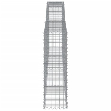 vidaXL Συρματοκιβώτια Τοξωτά 20 τεμ. 400x30x100/120 εκ. Γαλβαν. Ατσάλι