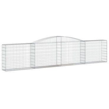 vidaXL Συρματοκιβώτια Τοξωτά 25 τεμ. 400x30x80/100 εκ. Γαλβαν. Ατσάλι