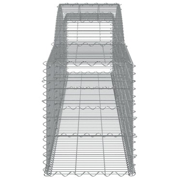 vidaXL Συρματοκιβώτια Τοξωτά 20 τεμ. 400x50x60/80 εκ. Γαλβαν. Ατσάλι