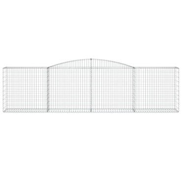 vidaXL Συρματοκιβώτια Τοξωτά 25 τεμ. 400x50x100/120 εκ. Γαλβαν. Ατσάλι