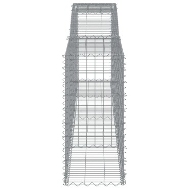 vidaXL Συρματοκιβώτια Τοξωτά 25 τεμ. 400x50x100/120 εκ. Γαλβαν. Ατσάλι