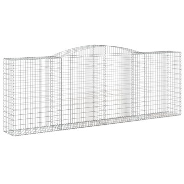 vidaXL Συρματοκιβώτια Τοξωτά 10 τεμ. 400x50x140/160 εκ. Γαλβαν. Ατσάλι
