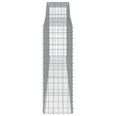 vidaXL Συρματοκιβώτια Τοξωτά 10 τεμ. 400x50x140/160 εκ. Γαλβαν. Ατσάλι