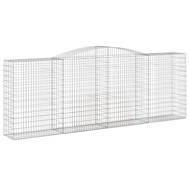 vidaXL Συρματοκιβώτια Τοξωτά 6 τεμ. 400x50x140/160 εκ. Γαλβαν. Ατσάλι