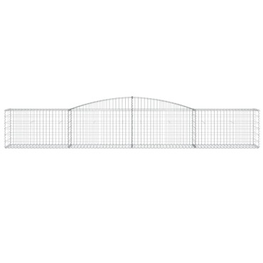 vidaXL Συρματοκιβώτια Τοξωτά 25 τεμ. 400x50x60/80 εκ. Γαλβαν. Ατσάλι