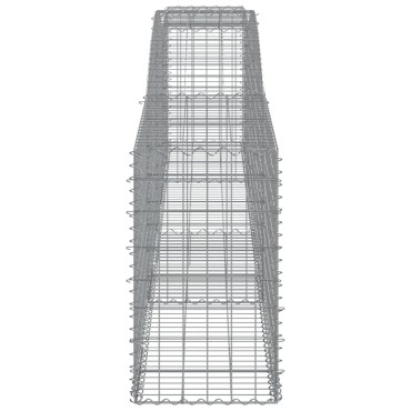 vidaXL Συρματοκιβώτια Τοξωτά 25 τεμ. 400x50x80/100 εκ. Γαλβαν. Ατσάλι