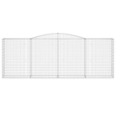 vidaXL Συρματοκιβώτια Τοξωτά 9 τεμ. 400x50x140/160 εκ. Γαλβαν. Ατσάλι