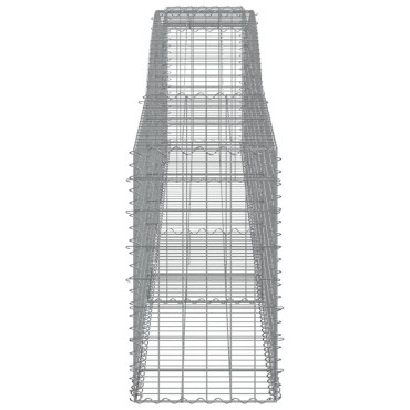 vidaXL Συρματοκιβώτια Τοξωτά 5 τεμ. 400x50x80/100 εκ. Γαλβαν. Ατσάλι
