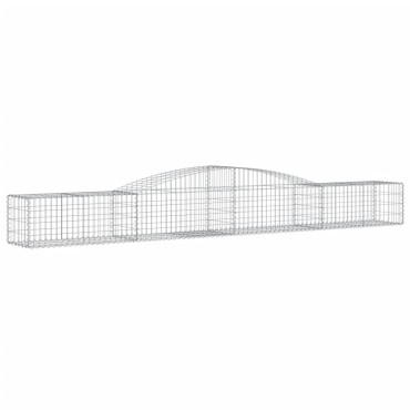 vidaXL Συρματοκιβώτια Τοξωτά 9 τεμ. 400x50x40/60 εκ. Γαλβαν. Ατσάλι