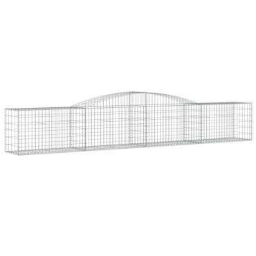 vidaXL Συρματοκιβώτια Τοξωτά 5 τεμ. 400x50x60/80 εκ. Γαλβαν. Ατσάλι