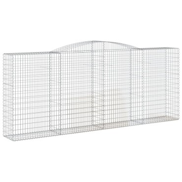 vidaXL Συρματοκιβώτια Τοξωτά 6 τεμ. 400x50x160/180 εκ. Γαλβαν. Ατσάλι