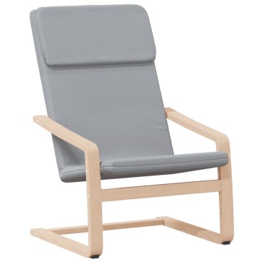 vidaXL Πολυθρόνα Relax Ανοιχτό Γκρι Υφασμάτινη 59x82x98cm 1 τεμ.