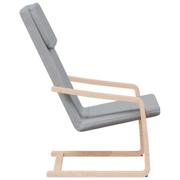 vidaXL Πολυθρόνα Relax Ανοιχτό Γκρι Υφασμάτινη 59x82x98cm 1 τεμ.