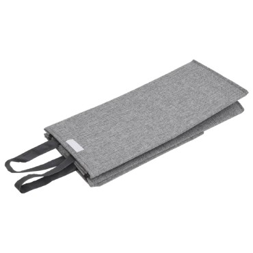 vidaXL Καλάθι Απλύτων Πτυσσόμενο Γκρι 26x34,5x59,5 εκ. Συνθετικό Λινό