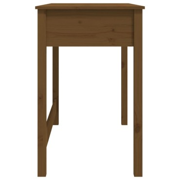 vidaXL Γραφείο με Συρτάρια Καφέ Μελί 100x50x78cm Μασίφ Ξύλο Πεύκου 1 τεμ.