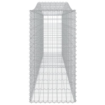 vidaXL Συρματοκιβώτια Τοξωτά 15 τεμ. 400x50x100/120 εκ. Γαλβαν. Ατσάλι