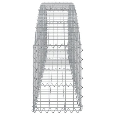 vidaXL Συρματοκιβώτιο Τοξωτό 200x30x40/60εκ. από Γαλβανισμένο Σίδερο