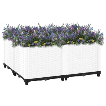 vidaXL Ζαρντινιέρα 80 x 80 x 38 εκ. από Πολυπροπυλένιο