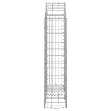 vidaXL Συρματοκιβώτιο Τοξωτό 100x30x120/140εκ. από Γαλβανισμένο Χάλυβα