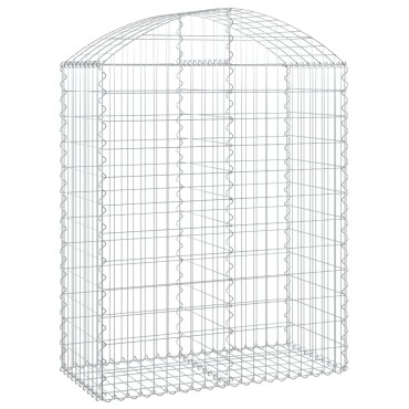 vidaXL Συρματοκιβώτιο Τοξωτό 100x50x120/140εκ. από Γαλβανισμένο Χάλυβα