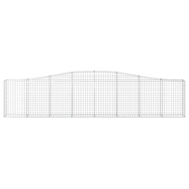vidaXL Συρματοκιβώτια Τοξωτά 7 τεμ. 400x30x80/100 εκ. Γαλβαν. Ατσάλι