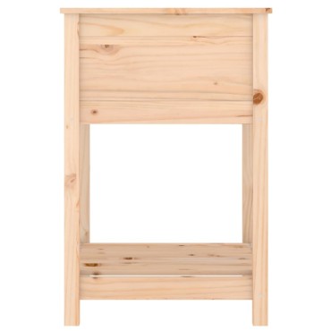 vidaXL Ζαρντινιέρα με Ράφι 54 x 54 x 81 εκ. Μασίφ Ξύλο Πεύκου