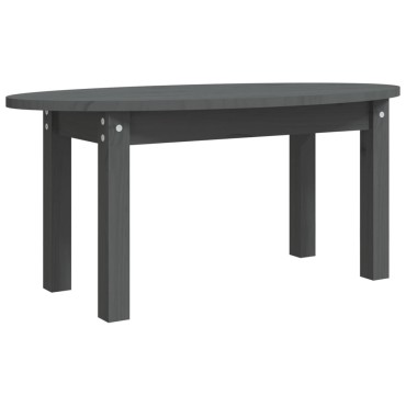 vidaXL Τραπεζάκι Σαλονιού Γκρι 80x40x35cm από Μασίφ Ξύλο Πεύκου 1 τεμ.