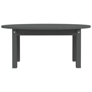 vidaXL Τραπεζάκι Σαλονιού Γκρι 80x40x35cm από Μασίφ Ξύλο Πεύκου 1 τεμ.