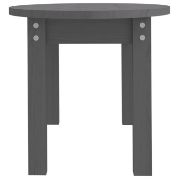 vidaXL Τραπεζάκι Σαλονιού Γκρι 80x40x35cm από Μασίφ Ξύλο Πεύκου 1 τεμ.