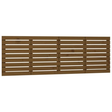 vidaXL Κεφαλάρι Τοίχου Μελί 206x3x63cm από Μασίφ Ξύλο Πεύκου 1 τεμ.