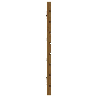 vidaXL Κεφαλάρι Τοίχου Μελί 206x3x63cm από Μασίφ Ξύλο Πεύκου 1 τεμ.
