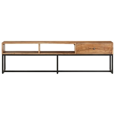 vidaXL Έπιπλο Τηλεόρασης 160x30x45cm από Μασίφ Ξύλο Ακακίας
