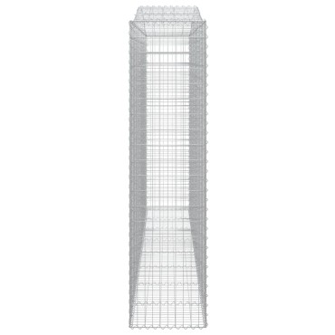 vidaXL Συρματοκιβώτιο Τοξωτό 400x50x200/220εκ. από Γαλβανισμένο Χάλυβα