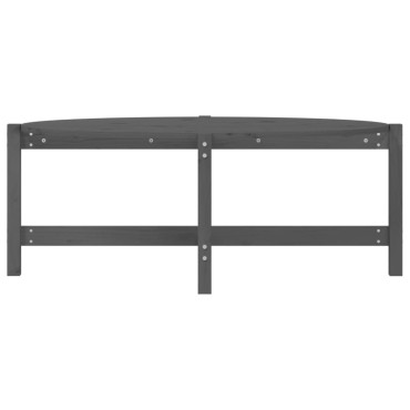 vidaXL Τραπεζάκι Σαλονιού Γκρι 118x63x45cm από Μασίφ Ξύλο Πεύκου 1 τεμ.