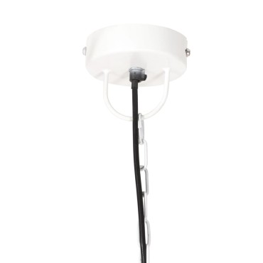 vidaXL Φωτιστικό Industrial Στρογγυλό 25 W Λευκό 32 εκ. Ε27