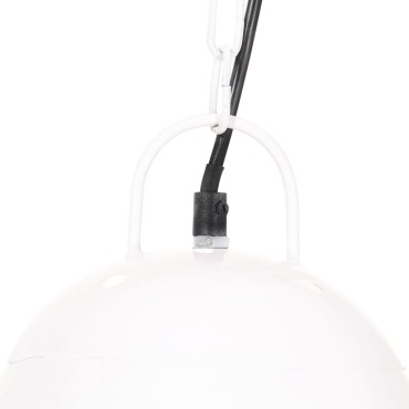 vidaXL Φωτιστικό Industrial Στρογγυλό 25 W Λευκό 32 εκ. Ε27