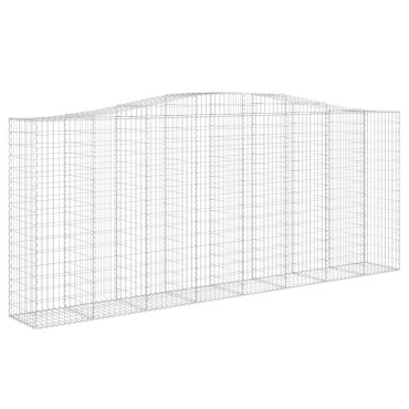 vidaXL Συρματοκιβώτια Τοξωτά 9 τεμ. 400x50x160/180 εκ. Γαλβαν. Ατσάλι