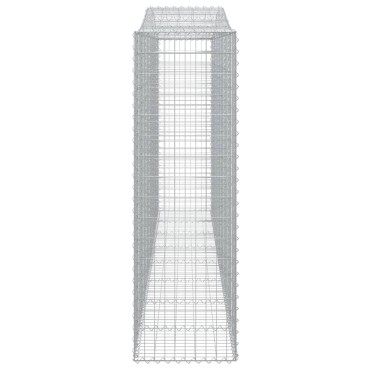 vidaXL Συρματοκιβώτια Τοξωτά 9 τεμ. 400x50x160/180 εκ. Γαλβαν. Ατσάλι