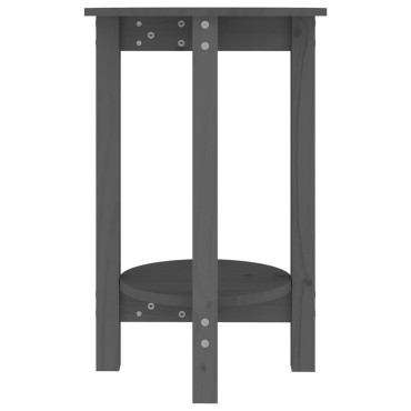 vidaXL Τραπεζάκι Σαλονιού Γκρι 40x60cm από Μασίφ Ξύλο Πεύκου 1 τεμ.