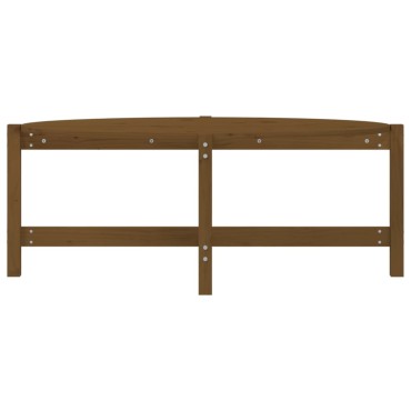 vidaXL Τραπεζάκι Σαλονιού Καφέ Μελί 118x63x45cm Μασίφ Ξύλο Πεύκου 1 τεμ.
