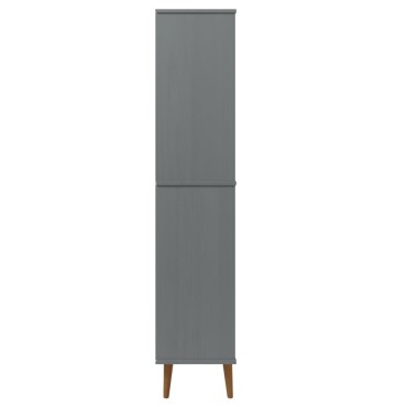 vidaXL Βιβλιοθήκη MOLDE Γκρι 85x35x170,5cm από Μασίφ Ξύλο Πεύκου 1 τεμ.