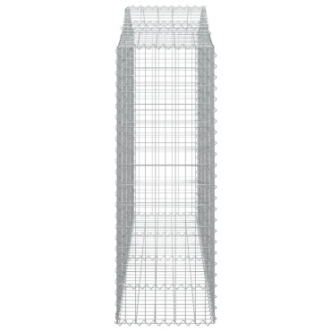 vidaXL Συρματοκιβώτια Τοξωτά 12 τεμ. 200x50x140/160 εκ. Γαλβαν. Ατσάλι