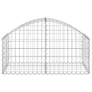 vidaXL Συρματοκιβώτιο Τοξωτό 100x50x40/60 εκ. από Γαλβανισμένο Χάλυβα