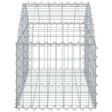 vidaXL Συρματοκιβώτιο Τοξωτό 100x50x40/60 εκ. από Γαλβανισμένο Χάλυβα