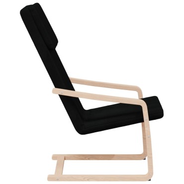 vidaXL Πολυθρόνα Relax Μαύρη Υφασμάτινη 59x82x98cm 1 τεμ.