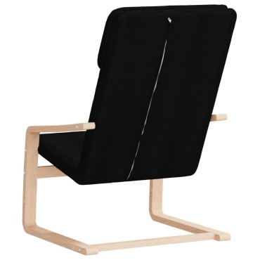 vidaXL Πολυθρόνα Relax Μαύρη Υφασμάτινη 59x82x98cm 1 τεμ.