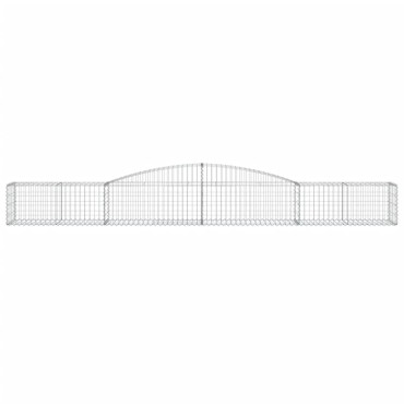 vidaXL Συρματοκιβώτια Τοξωτά 20 τεμ. 400x50x40/60 εκ. Γαλβαν. Ατσάλι