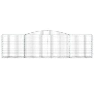 vidaXL Συρματοκιβώτια Τοξωτά 25 τεμ. 400x30x100/120 εκ. Γαλβαν. Ατσάλι